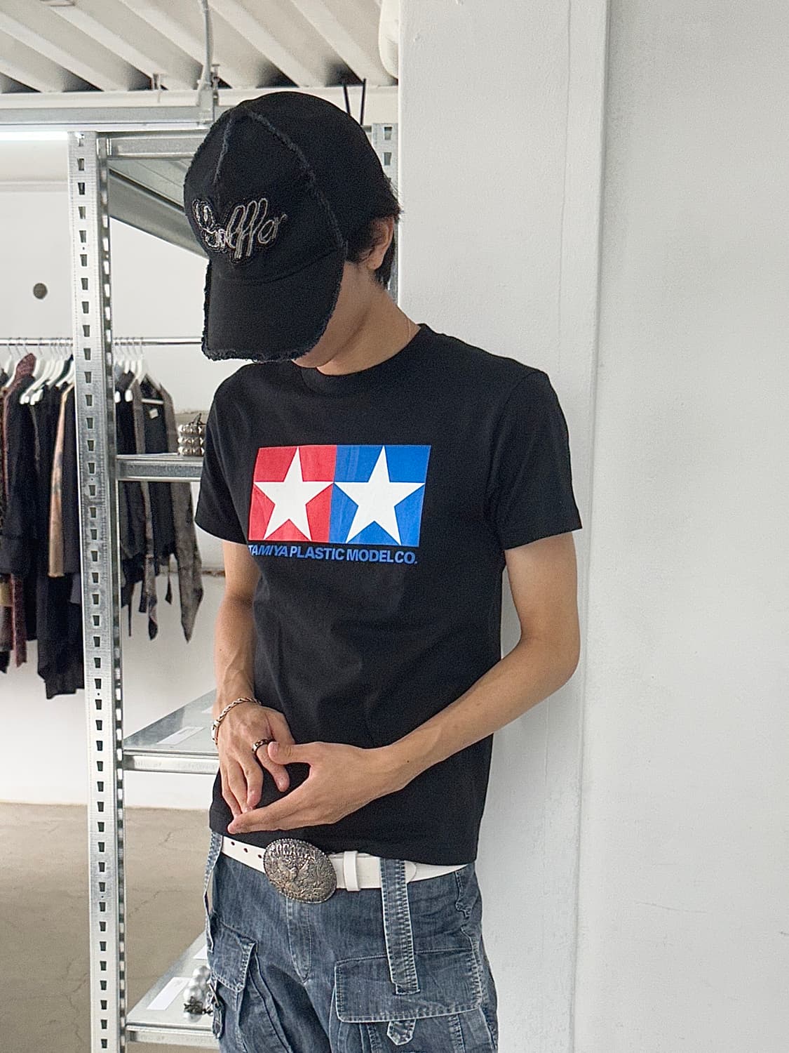 요시노리 코타케 디스트레스드 비즈 캡 상품이미지2