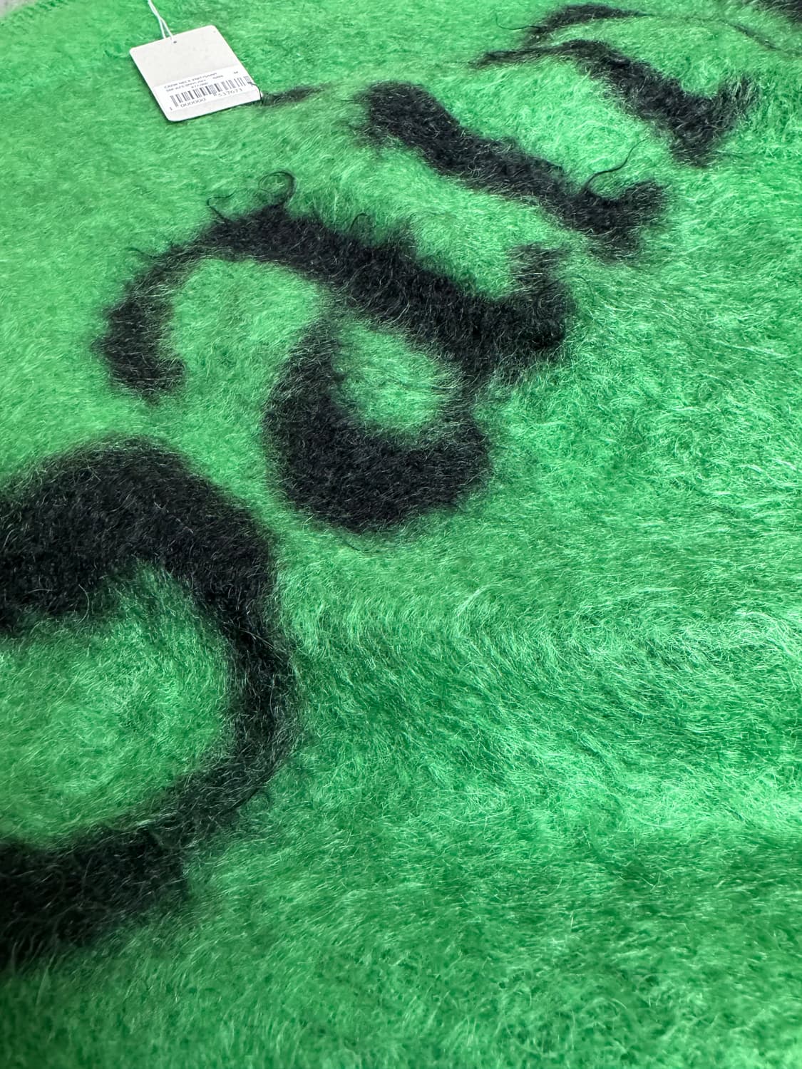 [M] 세인트미카엘 23AW 모헤어 크루넥 니트 그린 상품이미지5