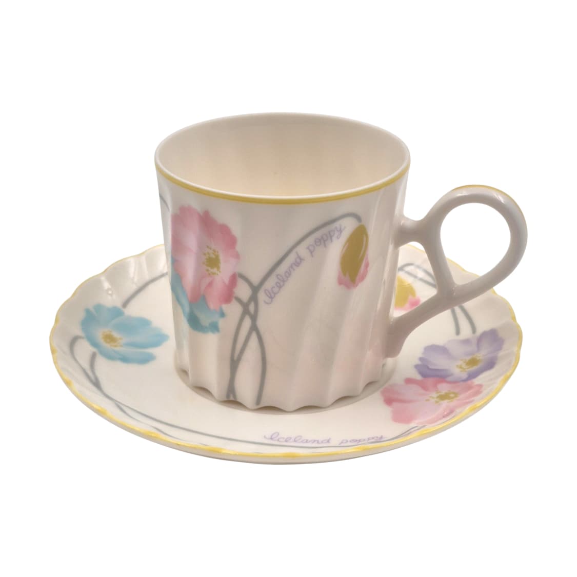 80s 노리다케 양귀비 스윌 찻잔 세트 1p 상품이미지2