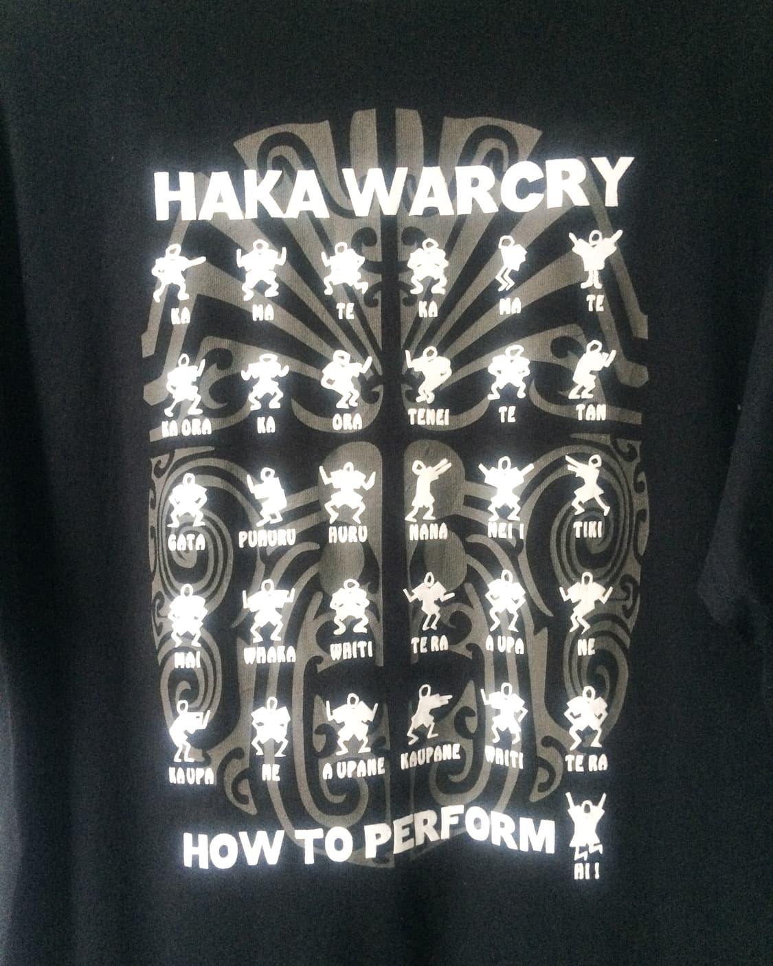 Haka printing t shirt 상품이미지3
