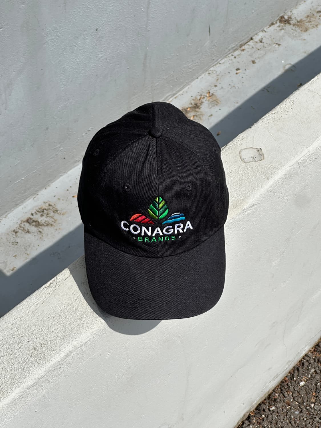 [F] CONAGRA 로고 빈티지 블랙 볼캡 모자 상품이미지1