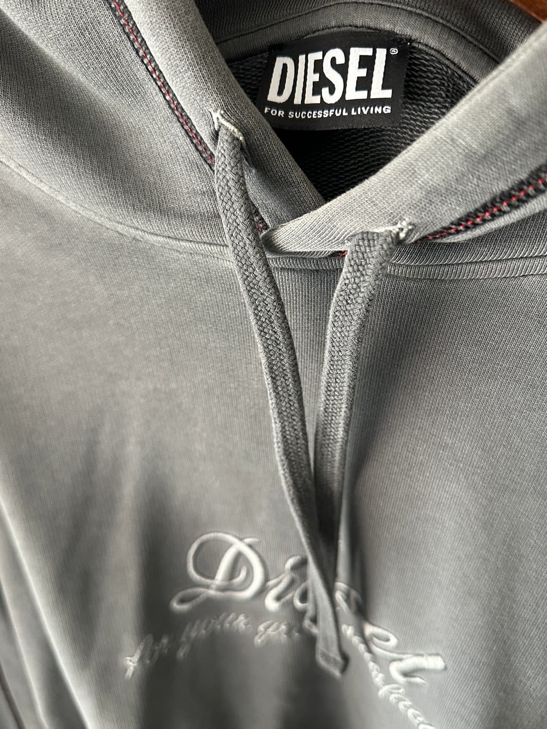 Diesel 디젤 피그먼트 헤비 스웻 후드 상품이미지4