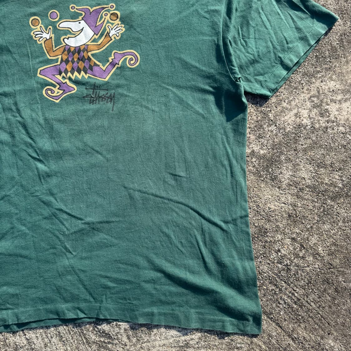 [XXL] 90s Stussy 스투시 삐에로 조커 프린팅 티셔츠 상품이미지4