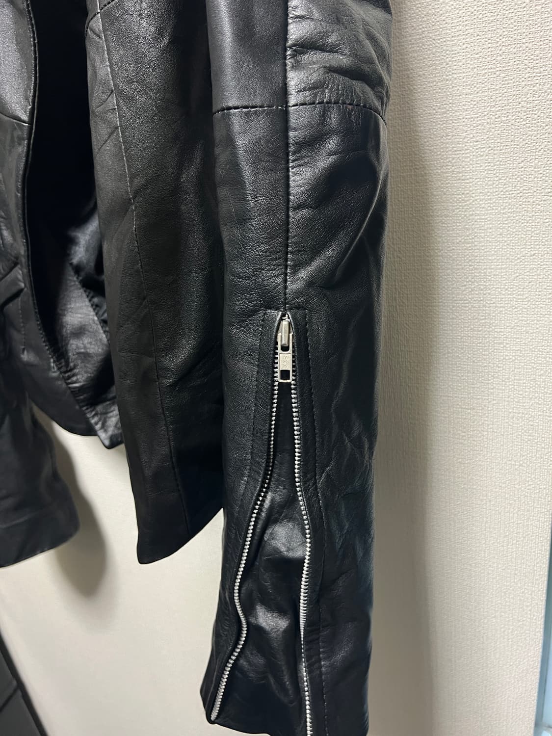 EKAM / 하이넥 램스킨 레더자켓 상품이미지6