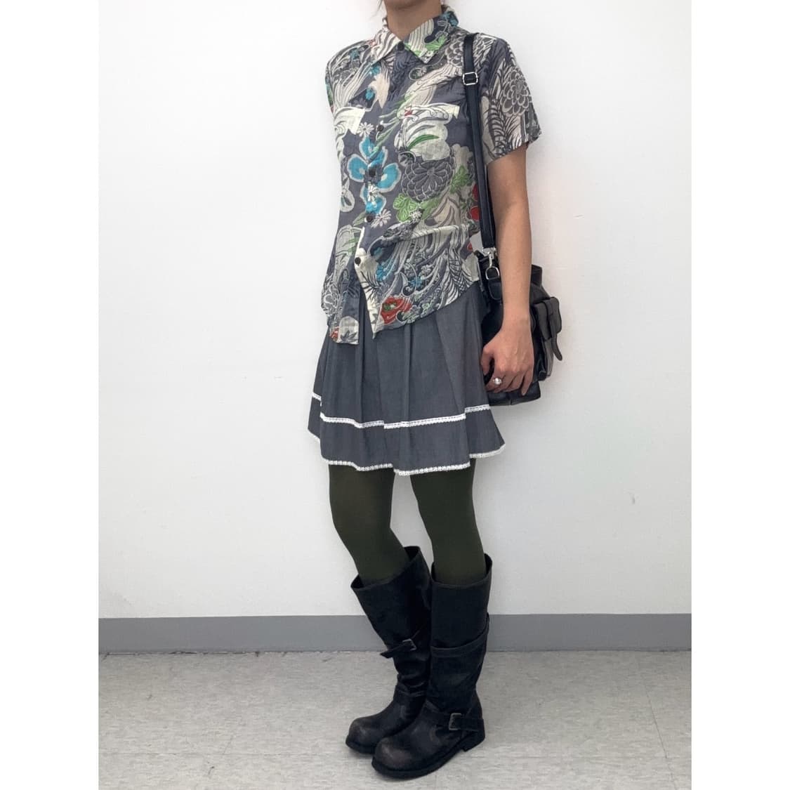 빈티지 오리엔탈 반팔 셔츠 상품이미지3