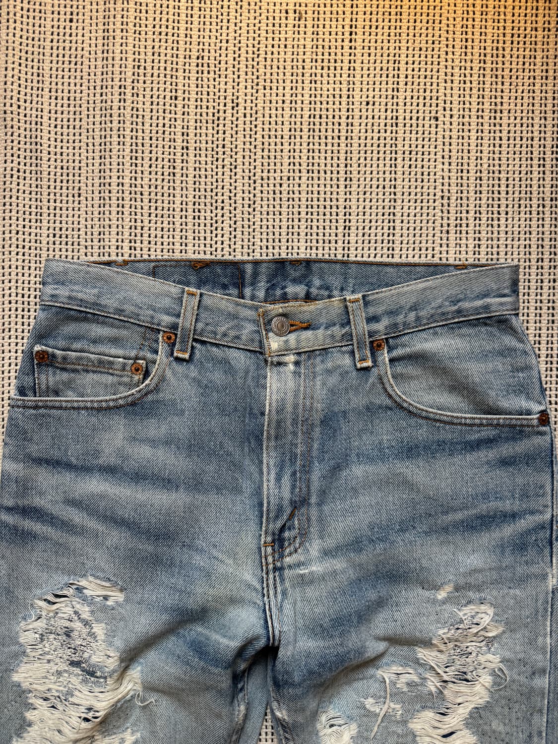 리바이스 505 보로 디스 데님팬츠 상품이미지3