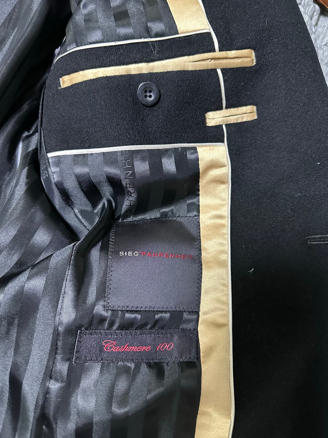 SIEG FAHRENHEIT 남성 블랙 코트 상품이미지3