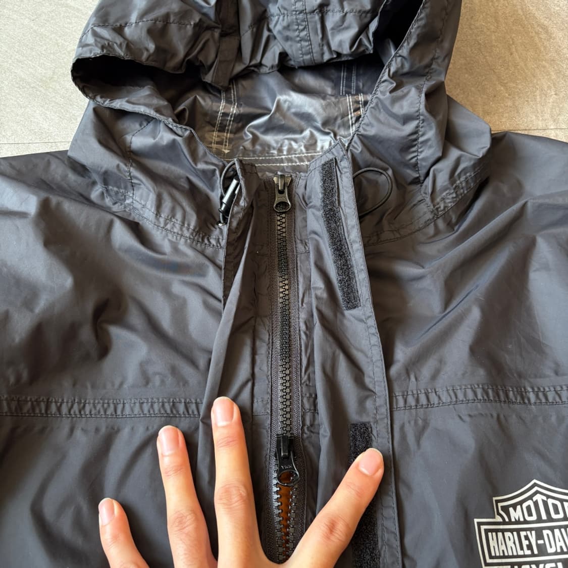 할리데이비슨 정품 블랙 윈드브레이커 자켓 상품이미지5