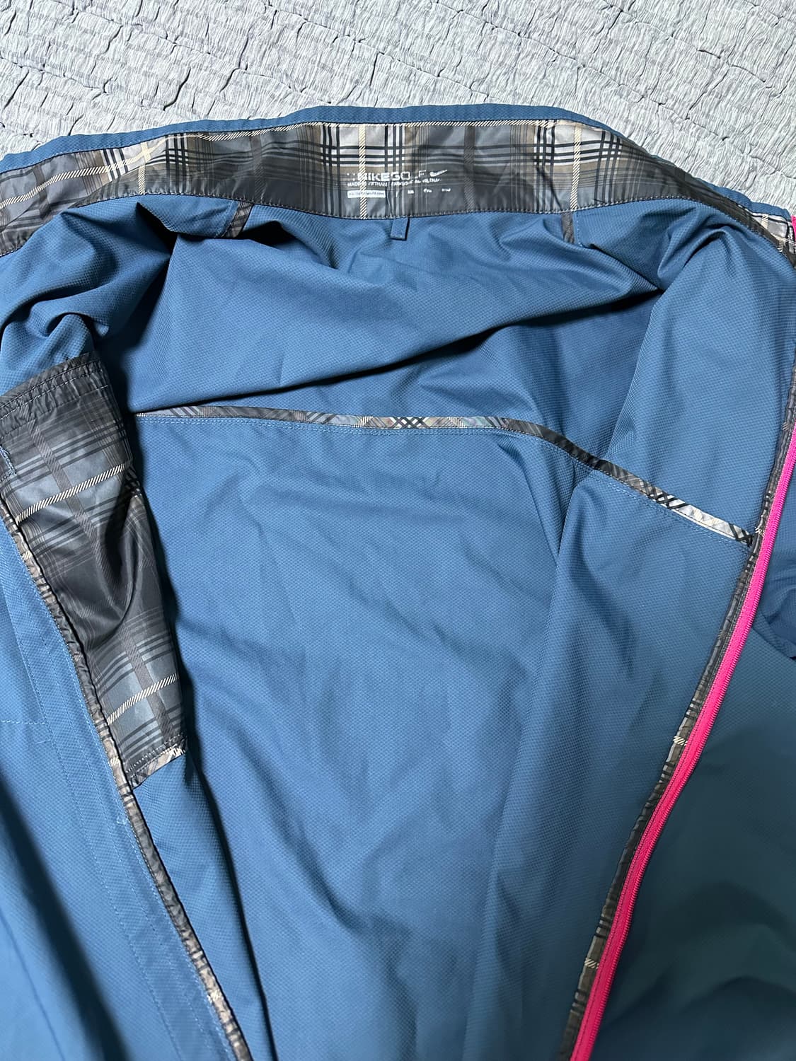 나이키 네이비 바람막이 핑크 지퍼 상품이미지6