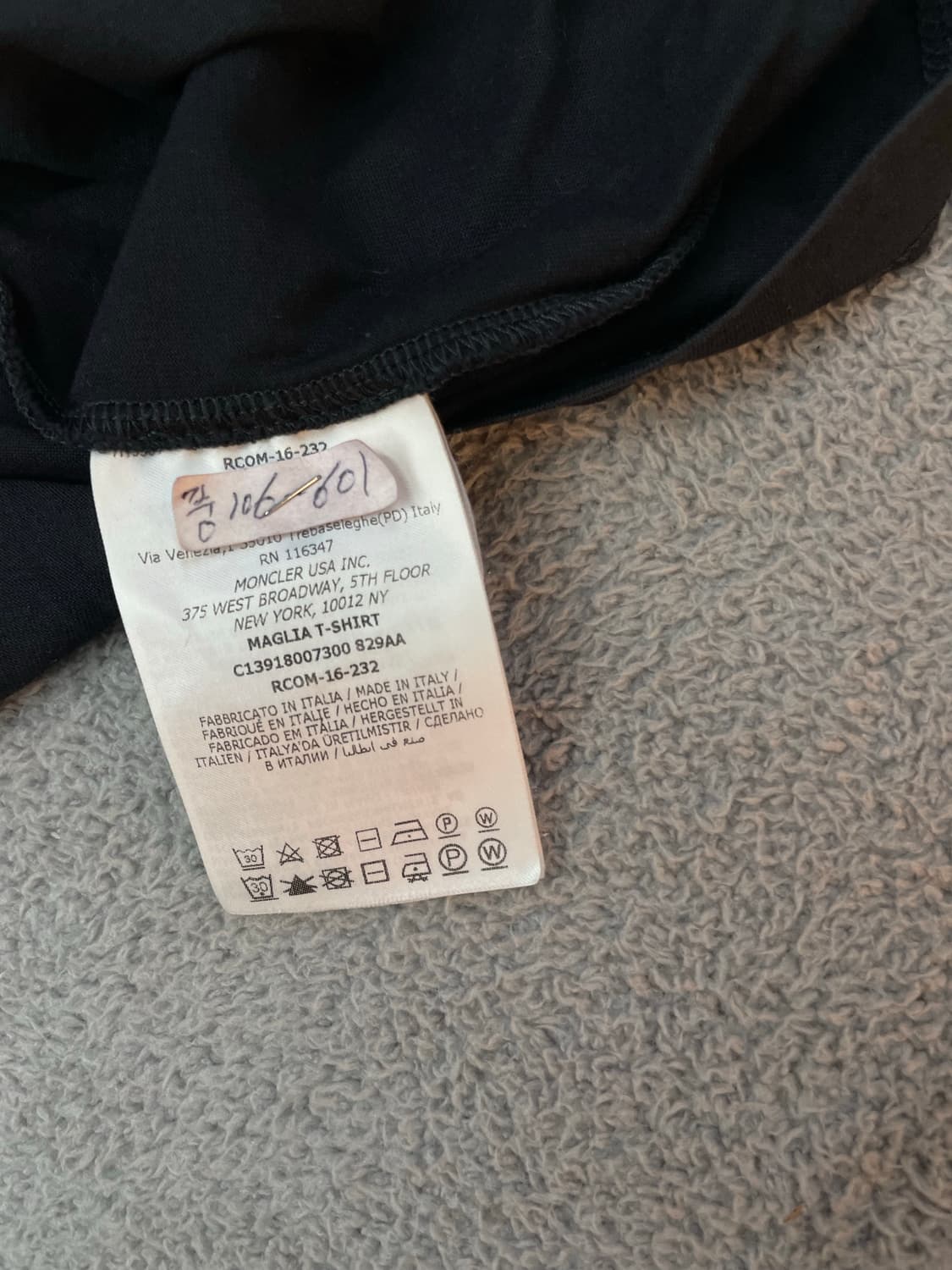 L/ 몽클레어 감마블루 포켓 라운드 반팔 상품이미지7