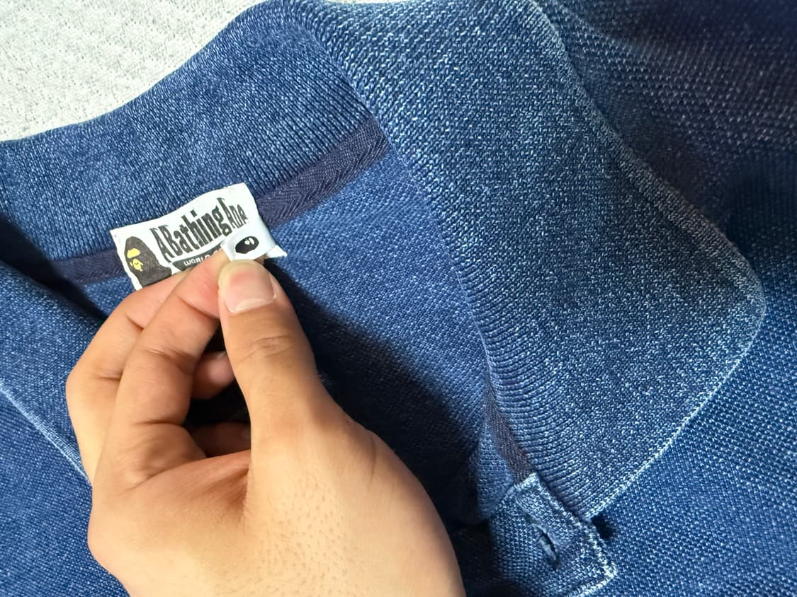 베이프(bape) 반팔 자수 피케티 L 🔥희귀매물🔥 상품이미지3