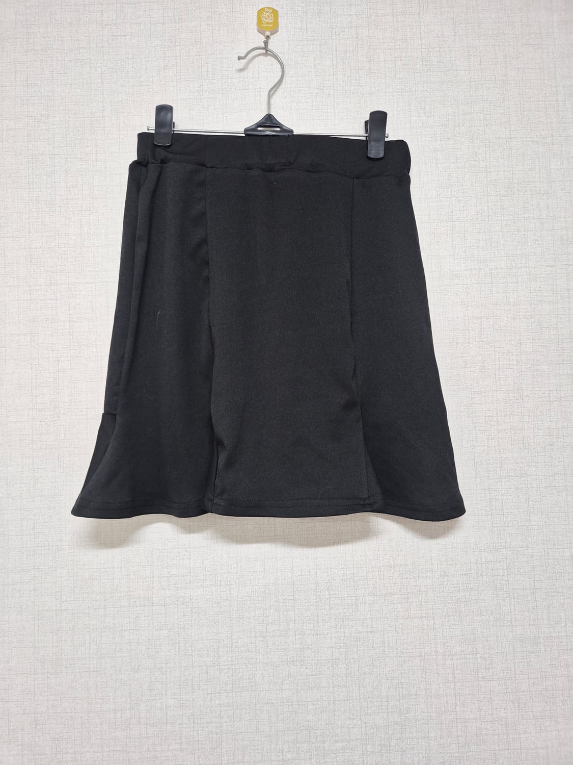 블랙 A라인 미니 스커트 상품이미지1