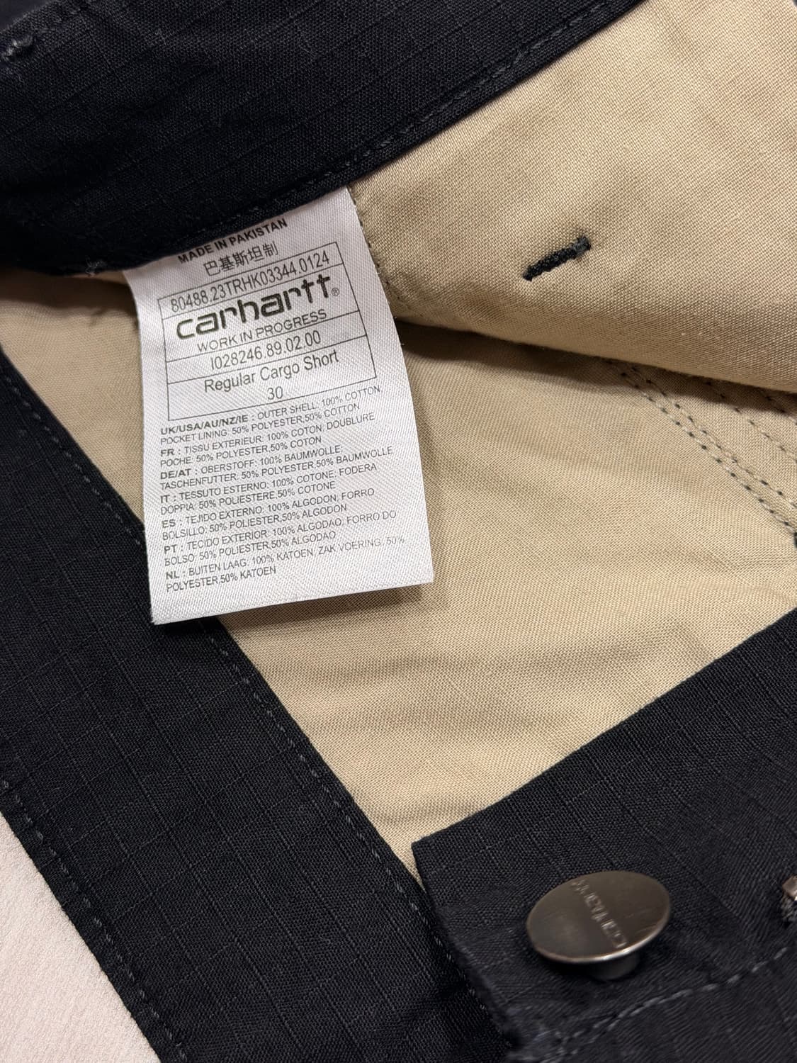 칼하트 레귤러 카고 쇼츠 상품이미지2