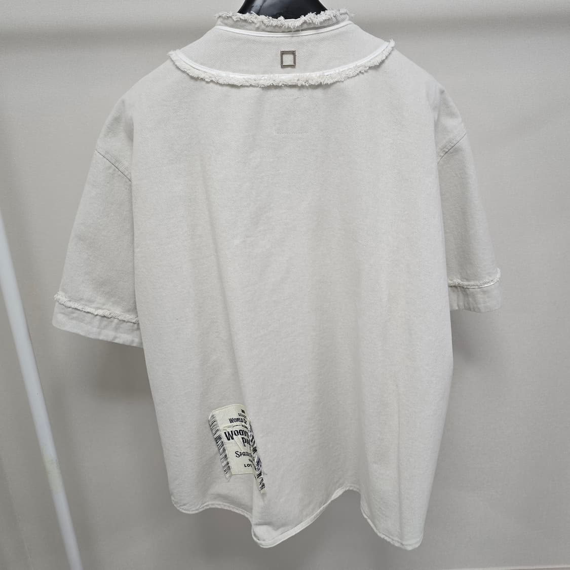 25ss 우영미 코듀로이 베이스볼 로고 반팔 셔츠 50사이즈 105 판매 상품이미지3