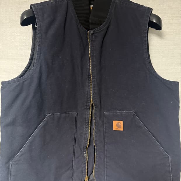 칼하트 네이비 패딩 조끼 L