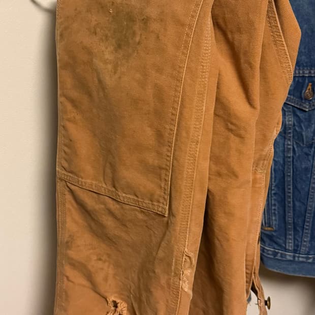 빈티지 칼하트 더블니 34x30