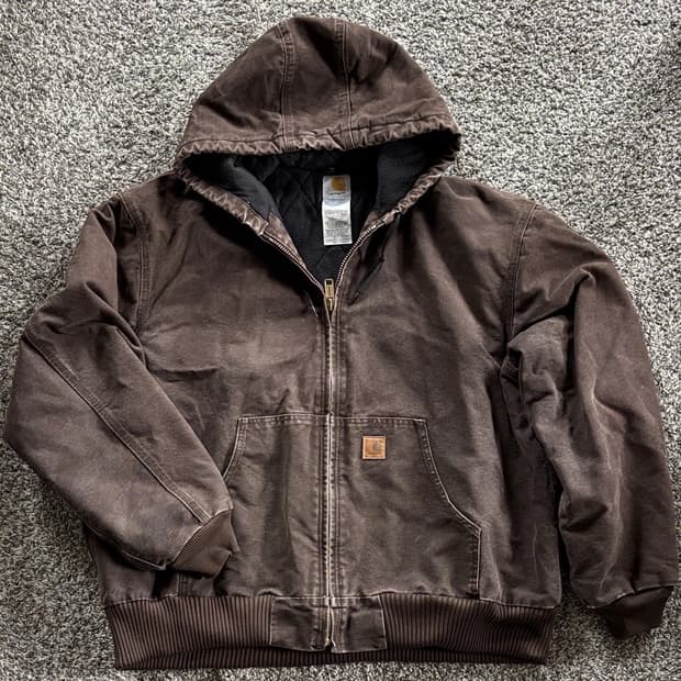 칼하트 J130 후드집업 자켓 브라운 2XL