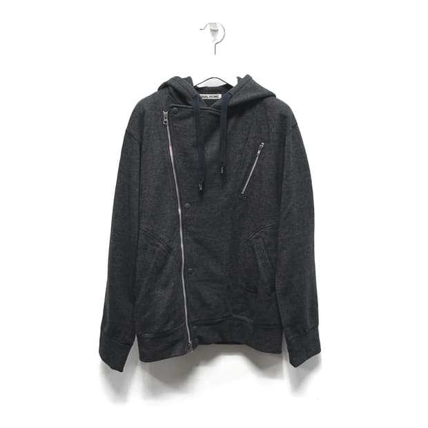 <S> FINALHOME 파이널홈 사선지퍼 후드 집업 자켓