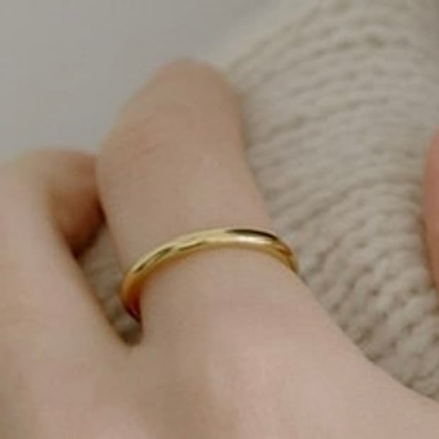 18K gold plate 금반지 링