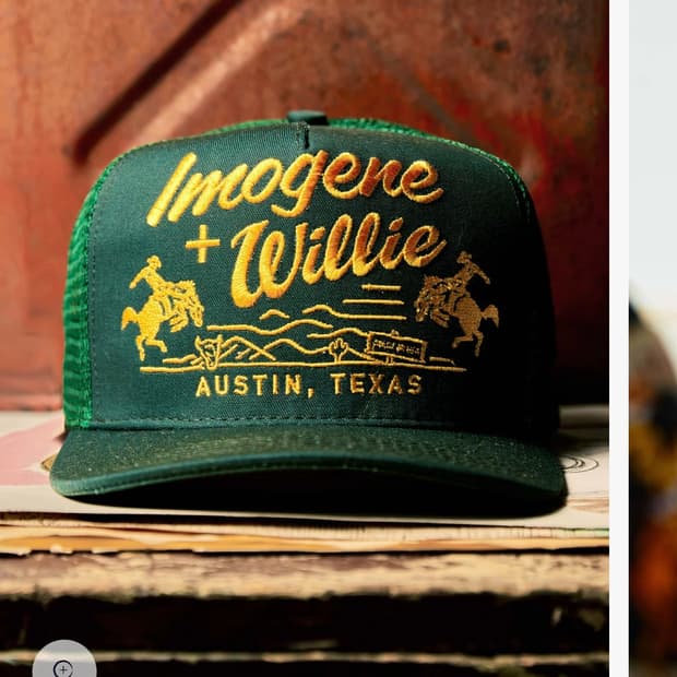 이모진 앤 윌리 트러커캡 그린 imogene + willie