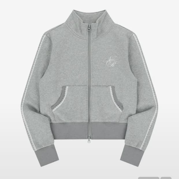 니어노어 LACE CURVE TRACK ZIP-UP
