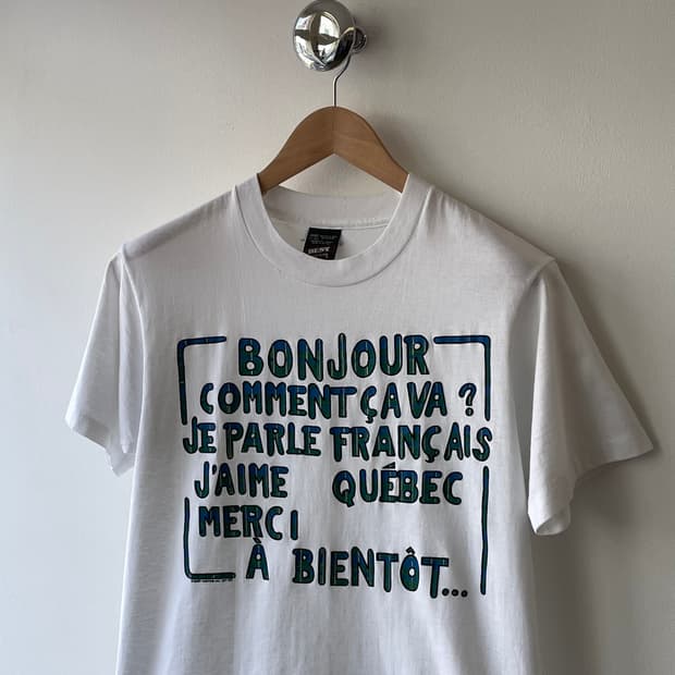 90‘s Canada “Quebec” Souvenir T-shirt M