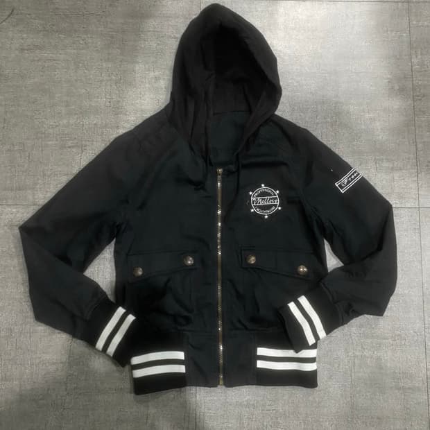 일본빈티지 Vnellav 핀터깔y2k 오리엔탈펑크갸루 포켓 후드집업