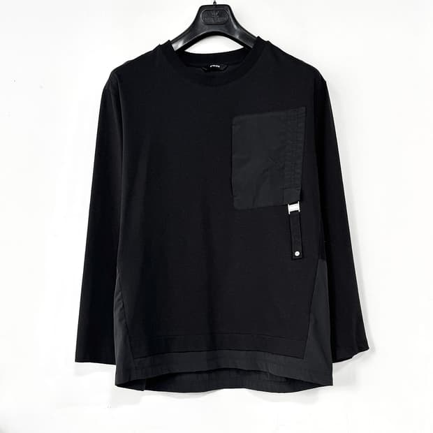 시스템옴므 텍스처 블록 롱 슬리브