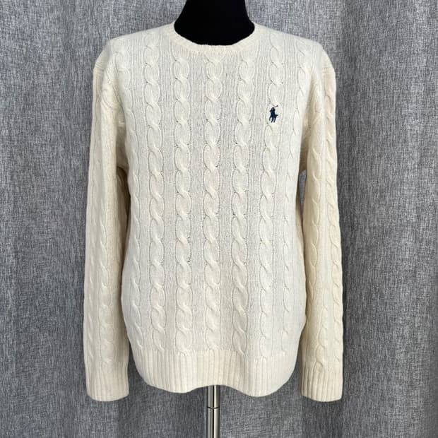 폴로 랄프 로렌 꽈배기 니트/캐시미어/#3443