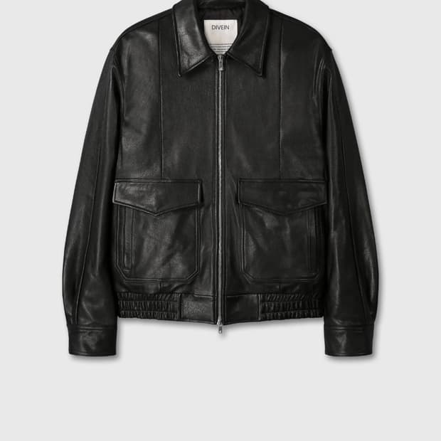 다이브인 GOATSKIN LEATHER A-2 JACKET고트스킨래더자켓
