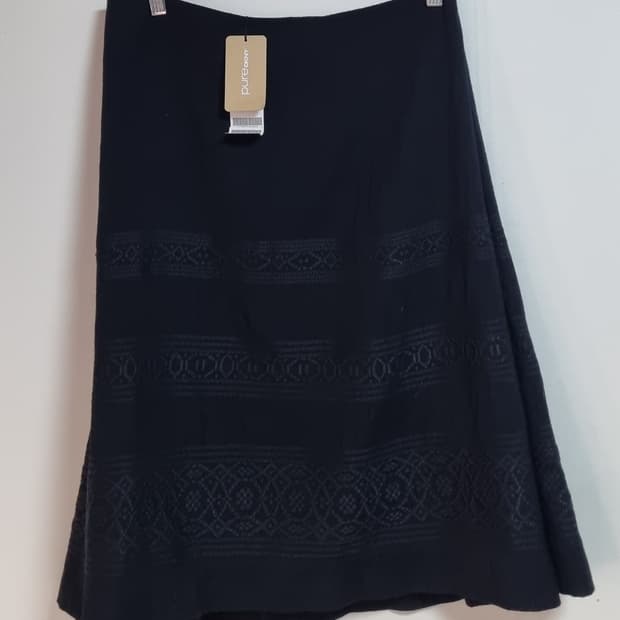 새상품) S (55) DKNY 블랙 울100& 스커트 정가49만원