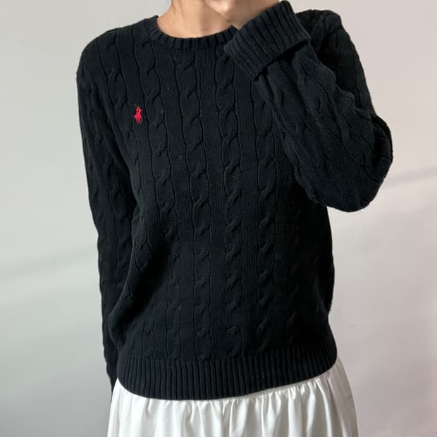 [S] 폴로 랄프로렌 블랙 니트