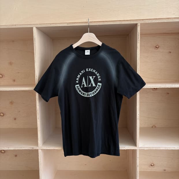 알마니 익스체인지 로고 티셔츠