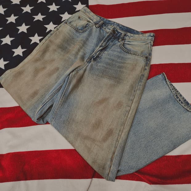 자라 머드 데님 팬츠