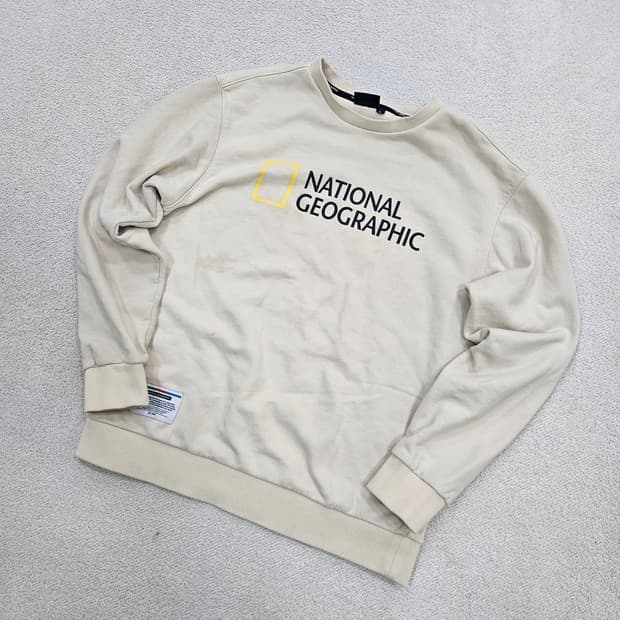 L 네셔널지오그래픽 로고 맨투맨 0316D