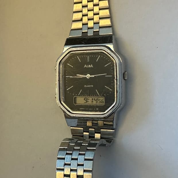 세이코 아나디지 빈티지 시계 seiko ALBA V041-5000
