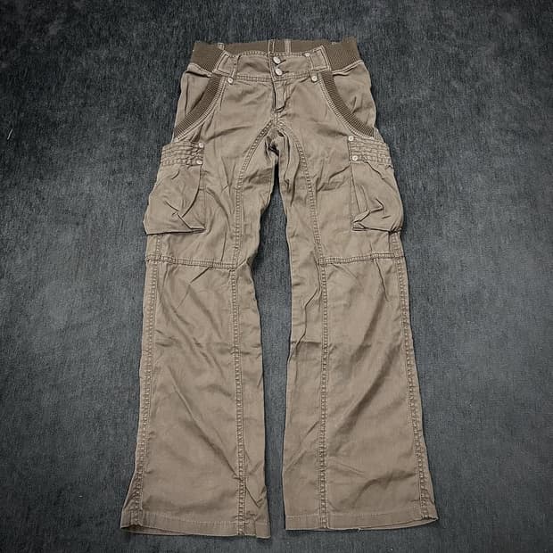 y2k Cargo banding pants