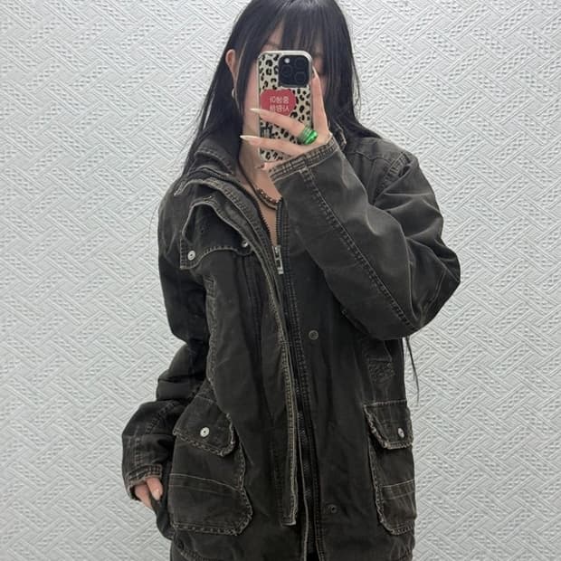 지스타 로우 빈티지 헌팅 워크 사파리 자켓 L C08492