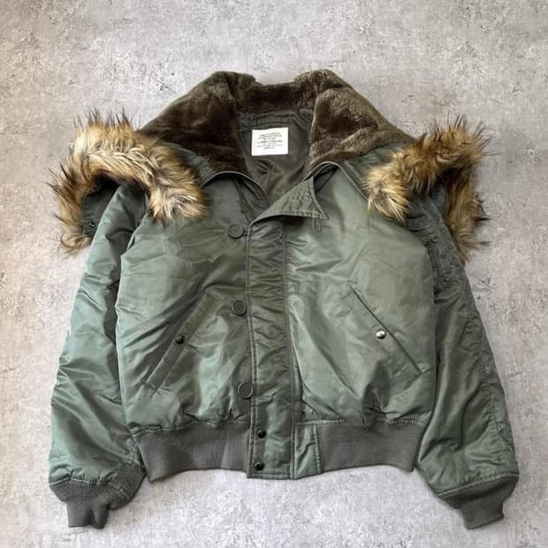 AVIREX N2B 자켓 빈티지 그린 XL