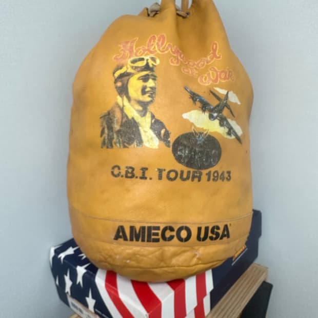 1990s AMECO 아메코 레더 밀리터리 럭색 백팩 