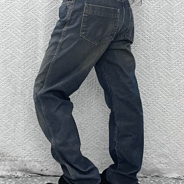 캘빈클라인 올드스쿨 빈티지 세미 와이드 데님팬츠 33인치 C09217