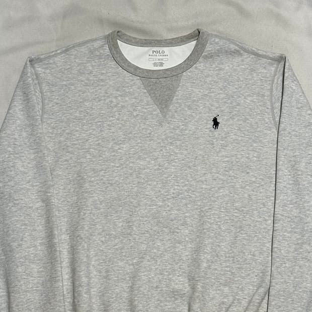 L 폴로랄프로렌 블랙 포니 그레이 맨투맨
