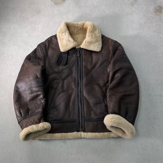 100  B-3 90s 램스킨 무스탕 자켓