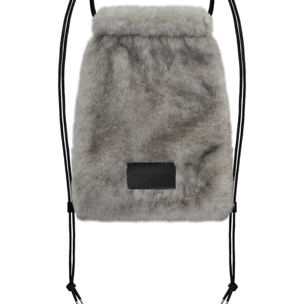 트리밍버드 Volume Fur String Backpack (라이트 그레