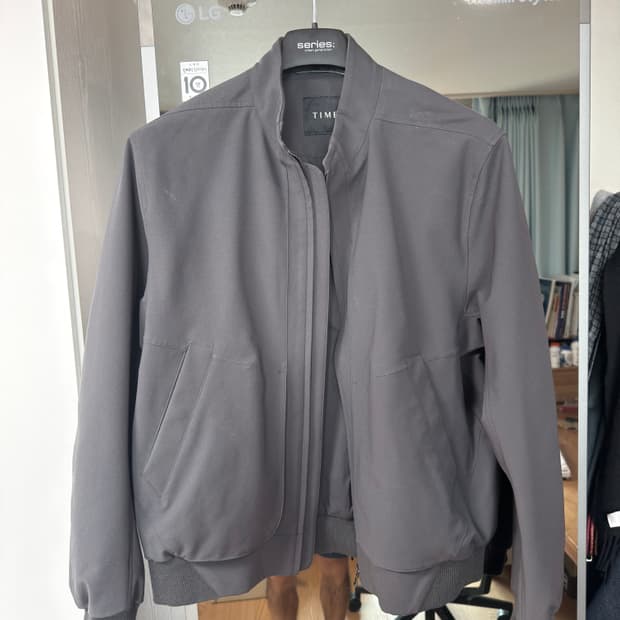 타임옴므 다크그레이 봄자켓 블루종 100사이즈 판매