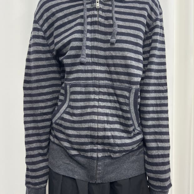gap stripe hood zipup
