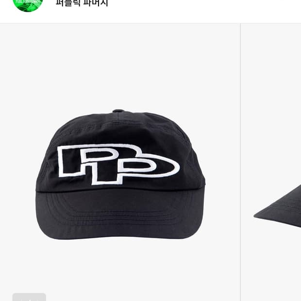 퍼블릭파머시 빅 로고 캡