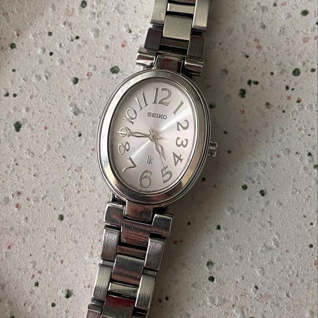 Seiko 세이코 lk 루키아 오벌 쿼츠 핑크