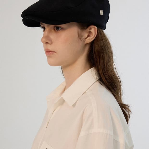 썸웨어버터 헌팅캡 블랙