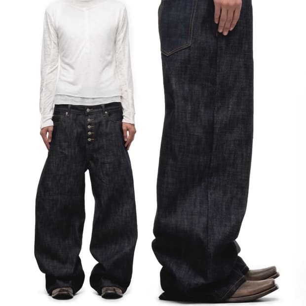 nofaith studios 루즈핏 데님팬츠